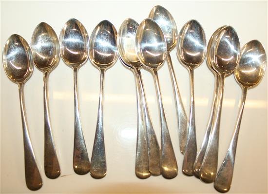 12 silver teaspoons